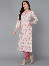 Women Poly Chanderi Printed Floral Embroidered